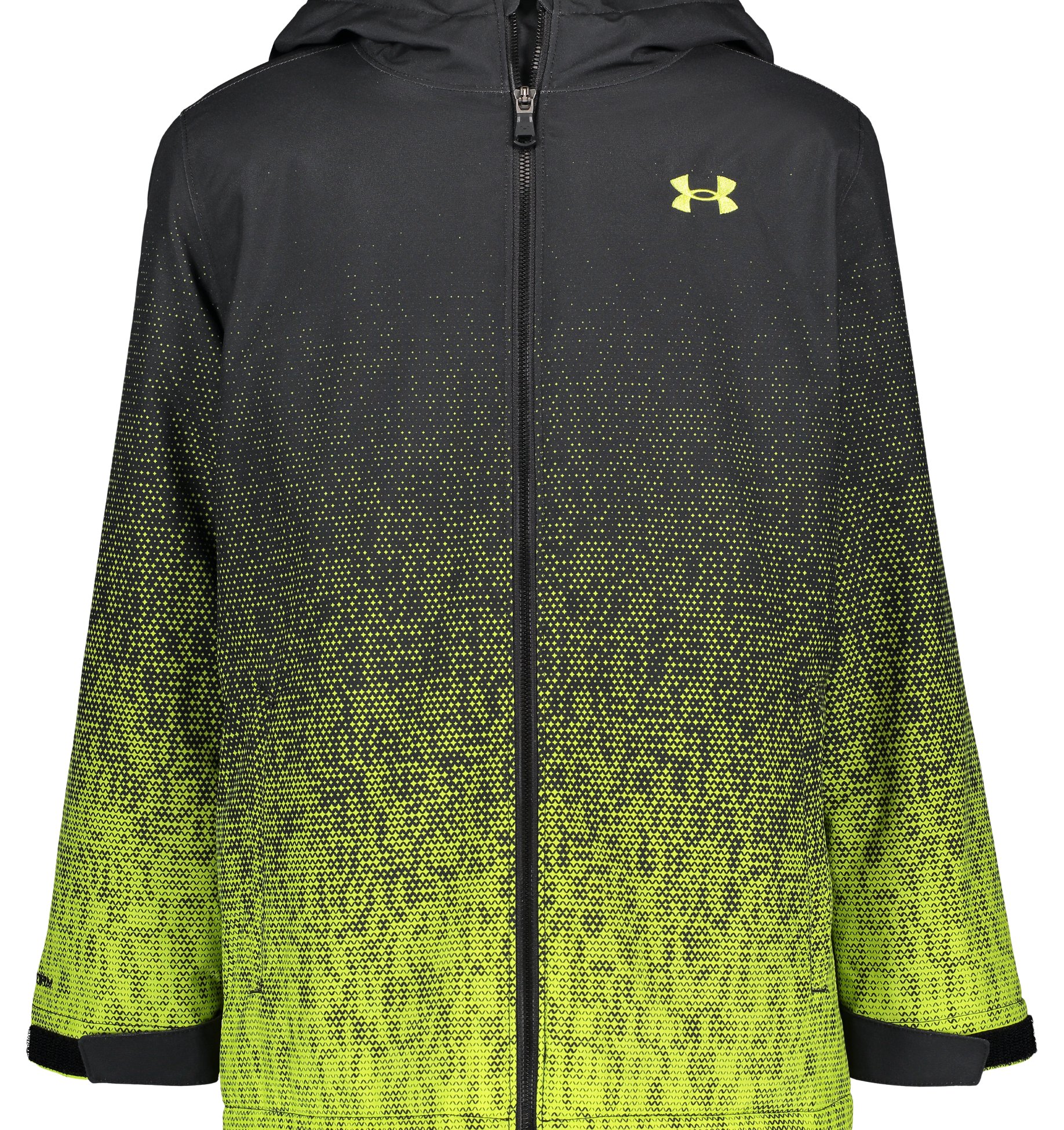 L Details about   NWT Boys Black & Gray Under Armour Jacket 
